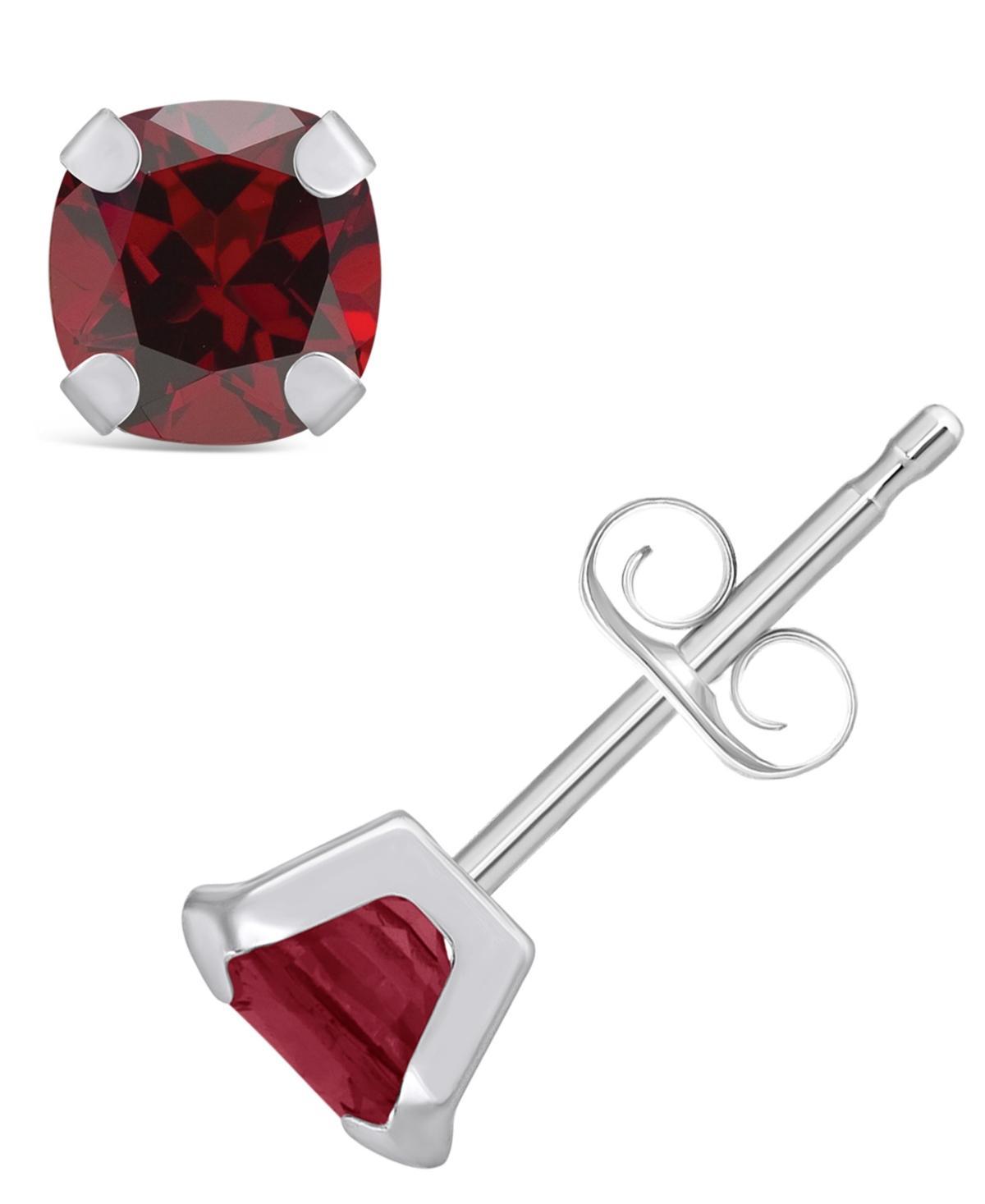 Macys Gemstone Stud Earrings in 10k White Gold Product Image