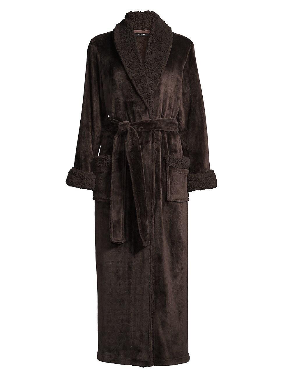 Womens Faux-Shearling Sherpa Robe Product Image