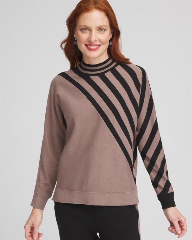 Zenergy® Luxe Cashmere Blend Striped Sweater Product Image