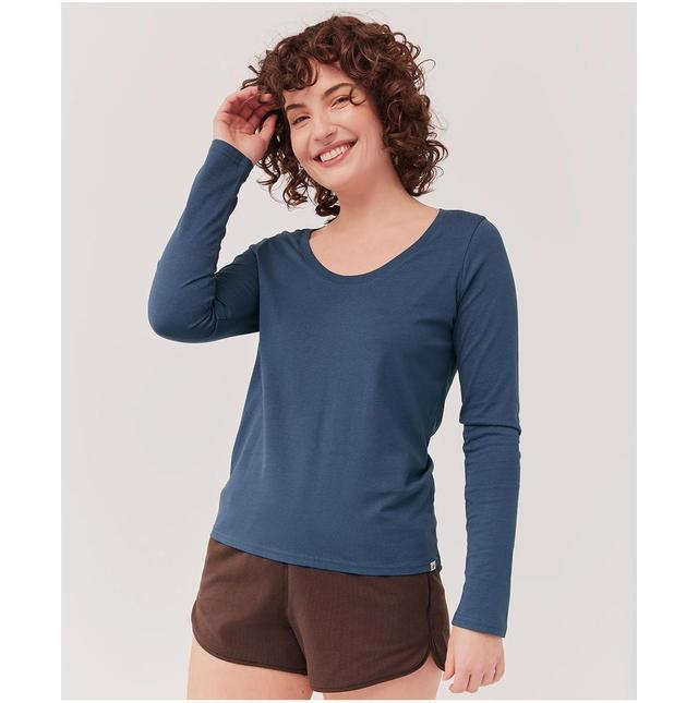 Organic Cotton Softspun Scoop Long Sleeve Tee grey heather Product Image