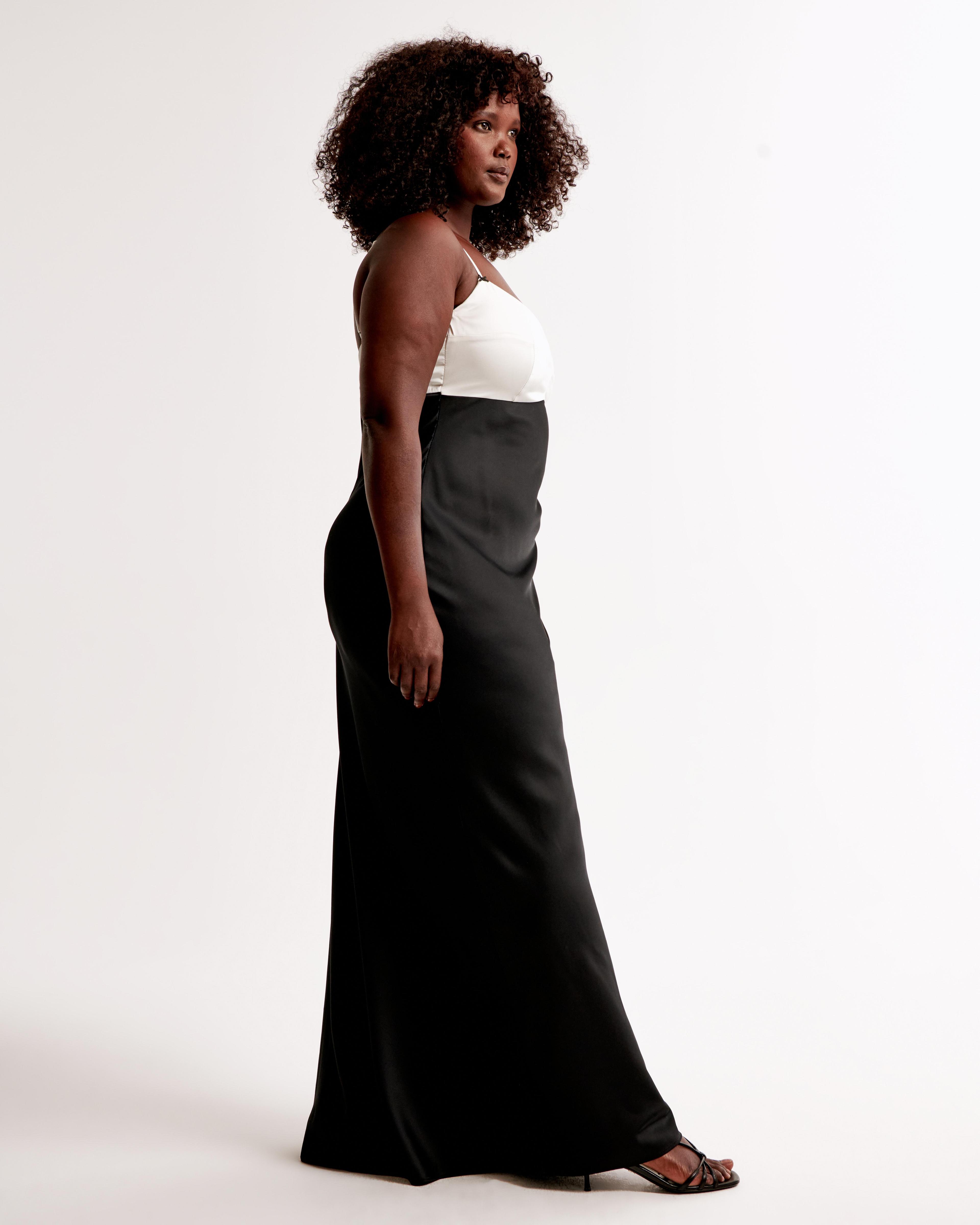 Contrast Bodice Maxi Dress Product Image