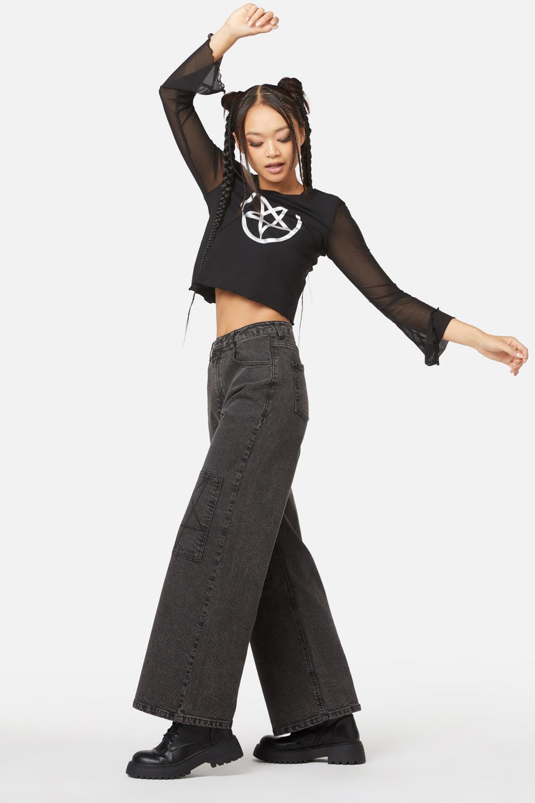 The Astral Wide Leg Jeans Product Image