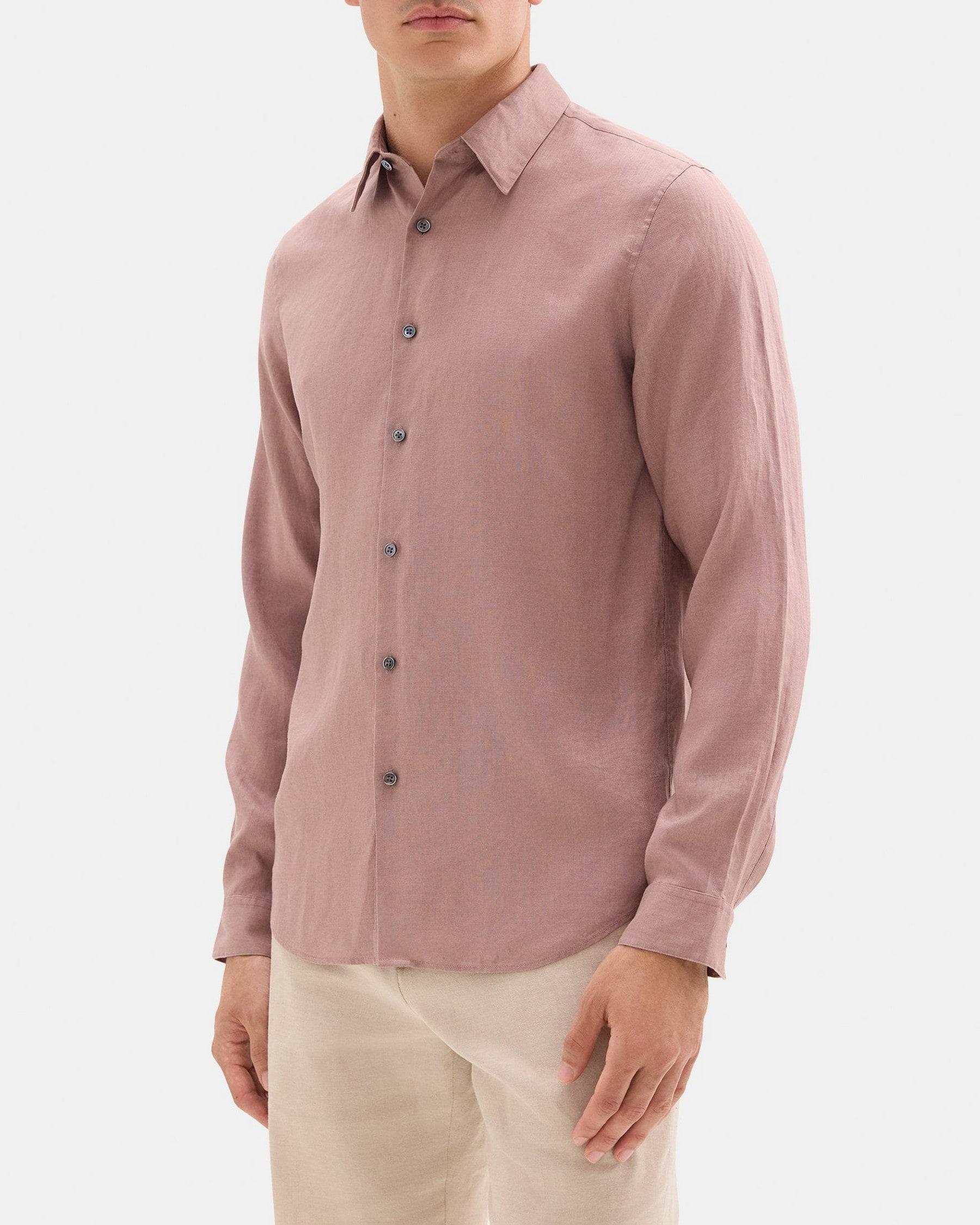 Standard-Fit Shirt in Linen Product Image