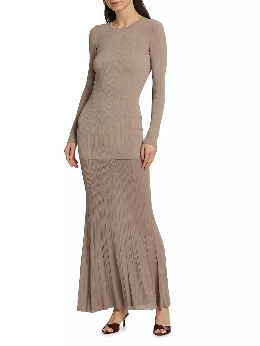 Natsu Rib-Knit Maxi Dress Product Image