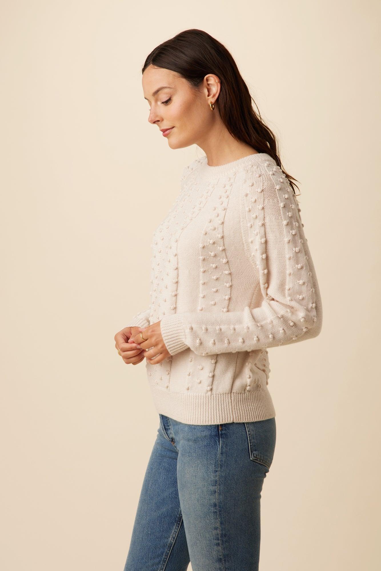 Laurel Wool Sweater - Ivory - ReAmour Product Image