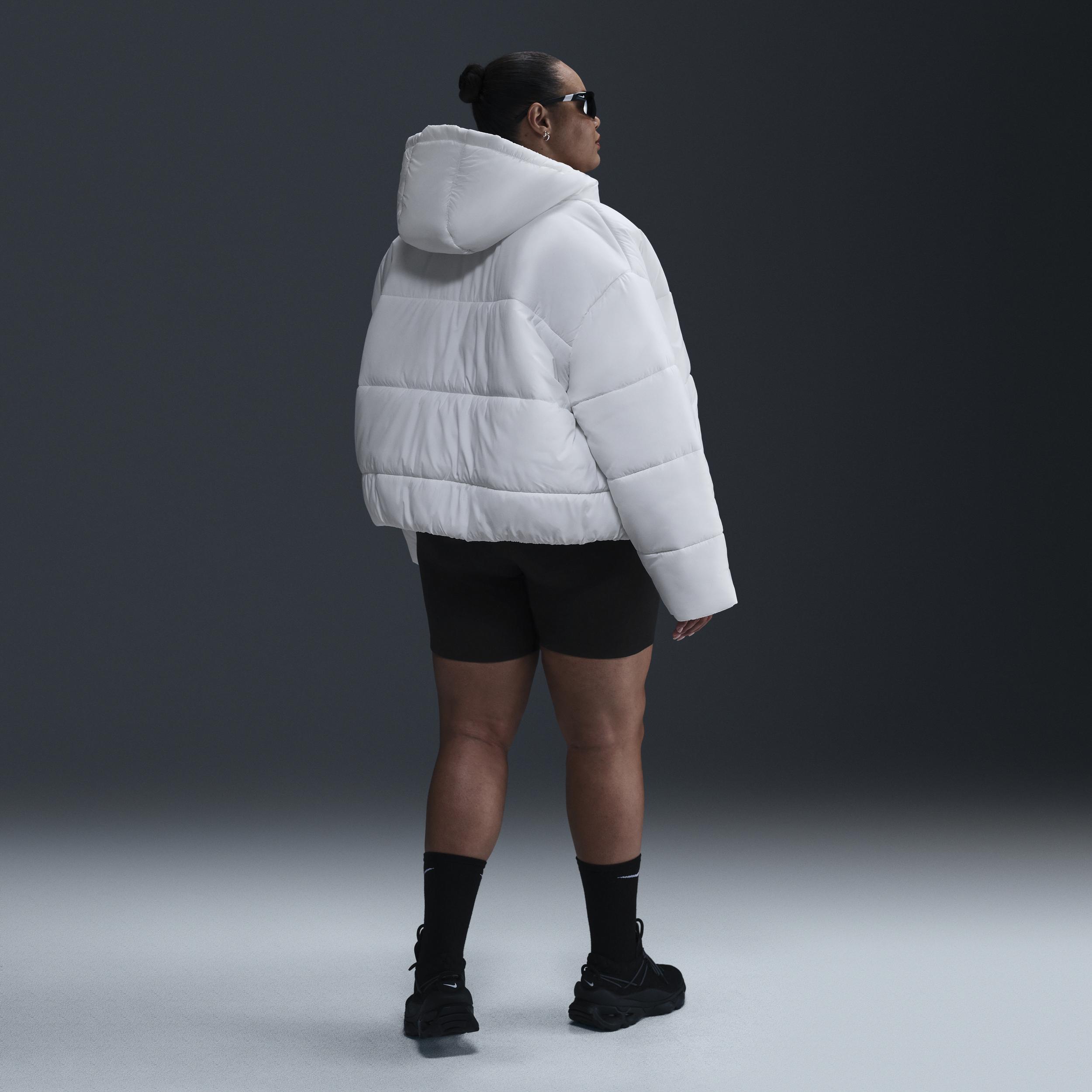 Nike Sportswear Classic Puffer Women's Therma-FIT Loose Hooded Jacket (Plus Size) Product Image