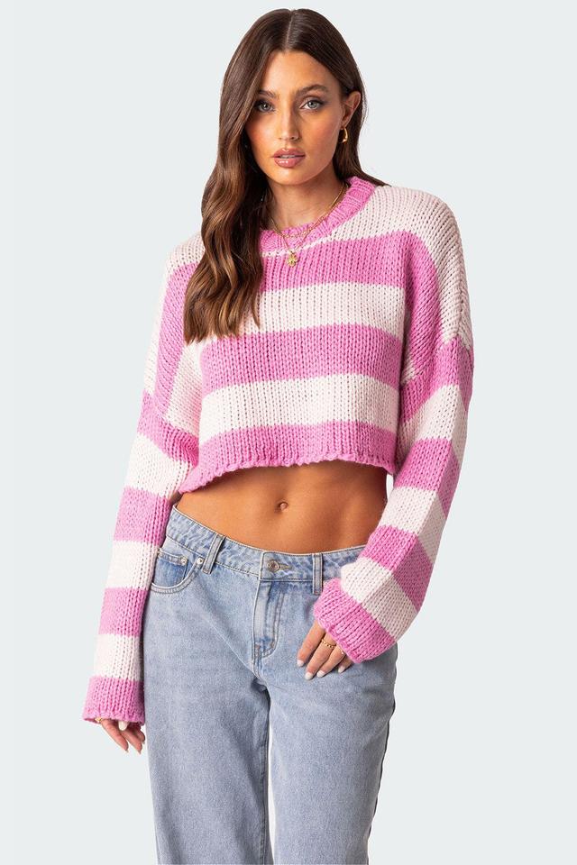 Ozzy Cropped Knitted Sweater Product Image