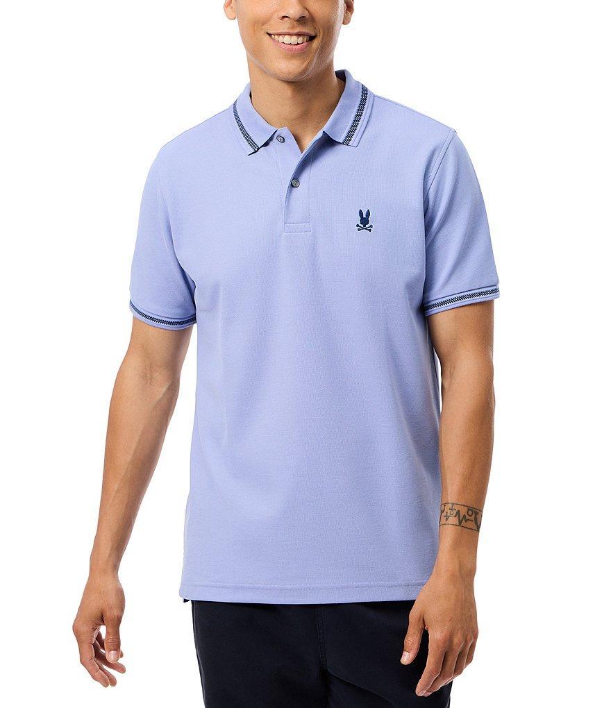 Psycho Bunny Riviera Pique Short Sleeve Polo Shirt Product Image