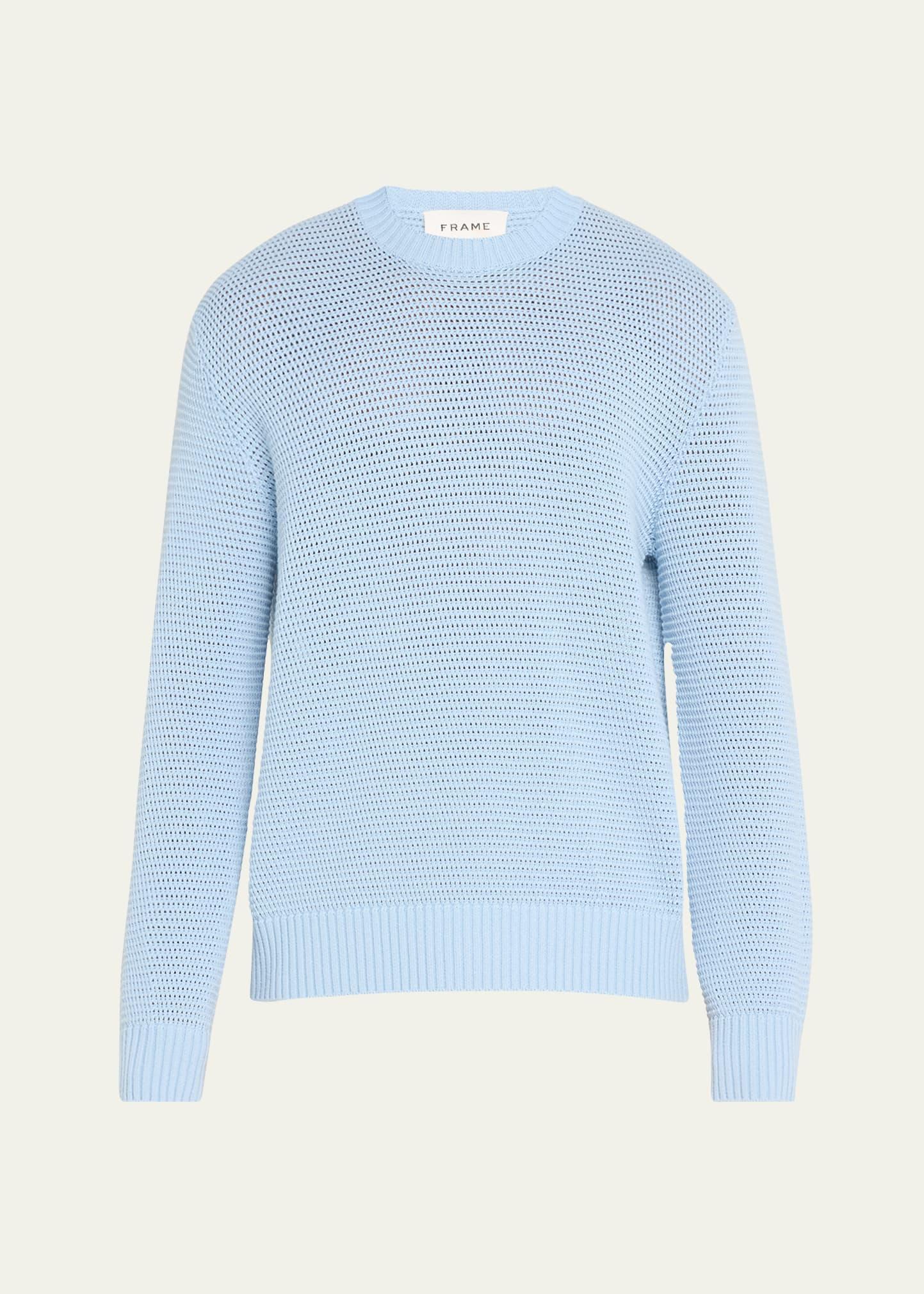 Frame Crewneck Long Sleeve Textured Sweater Product Image