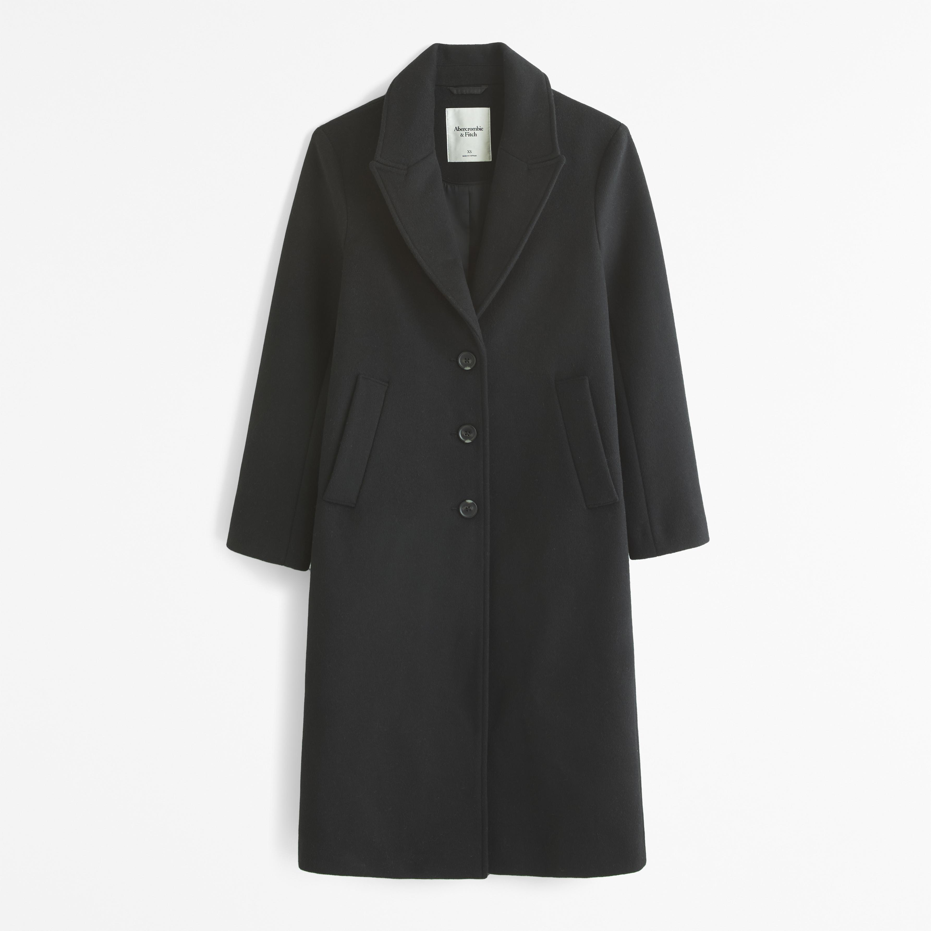 Wool-Blend Tailored Topcoat Product Image