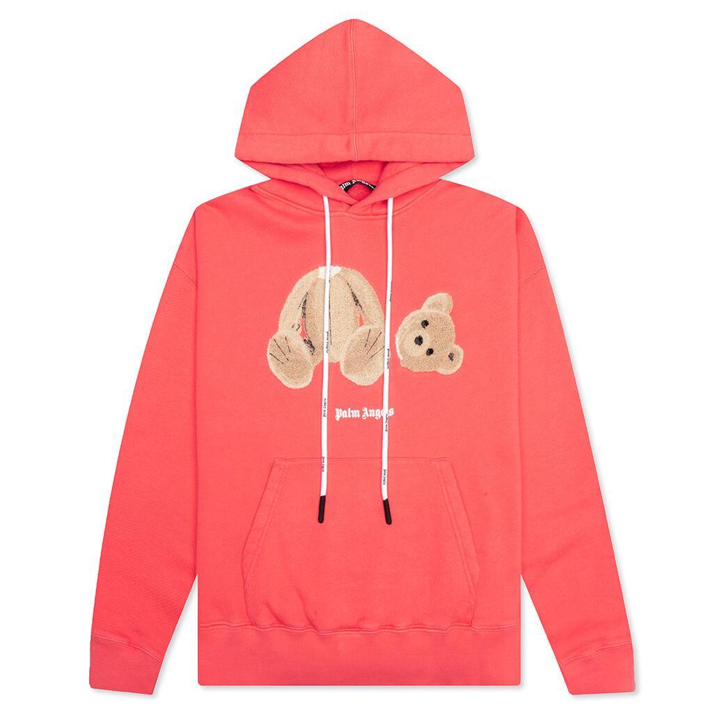 PA Bear Hoodie - Coral/Brown Male Product Image