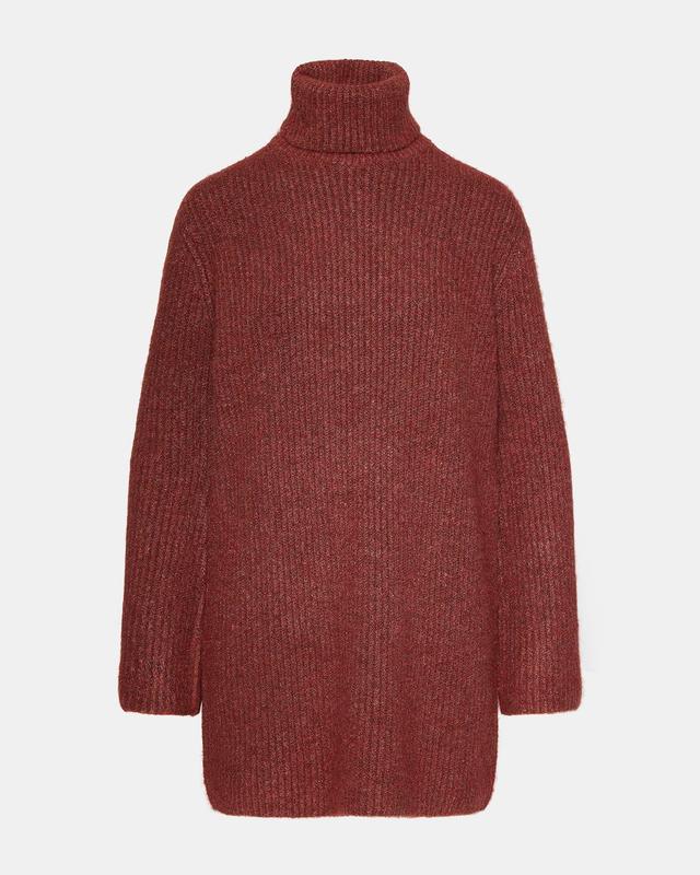 ABBIE SWEATER DRESS RUST Female Product Image