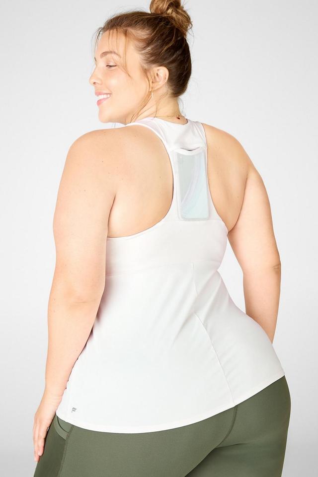 Fabletics On-the-Go Built-In Tank Womens Tundra Size XXS Product Image