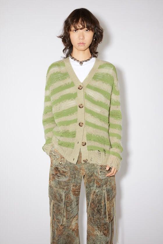 Distressed stripe cardigan Product Image