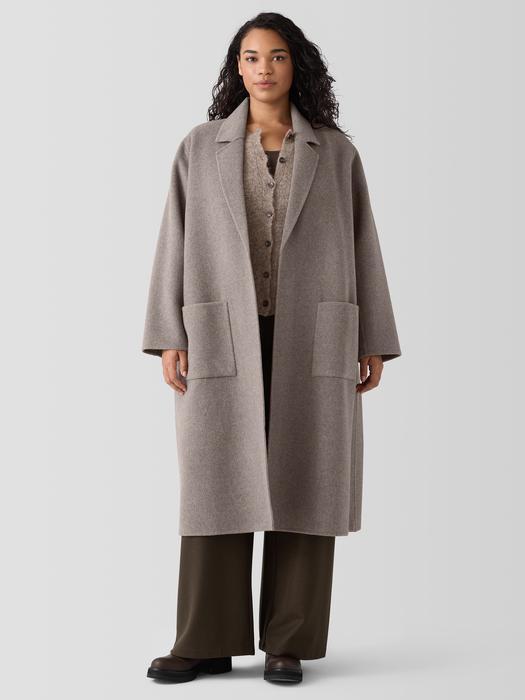 Doubleface Wool Cloud Notch Collar Coat Product Image