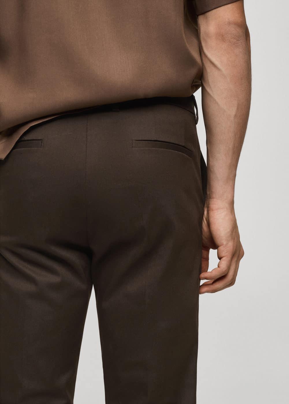 MANGO MAN - Slim fit chino trousers chocolateMen Product Image