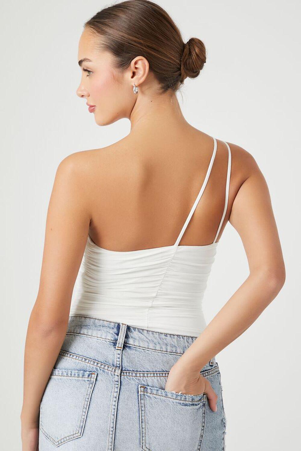 Rosette One-Shoulder Bodysuit | Forever 21 Product Image