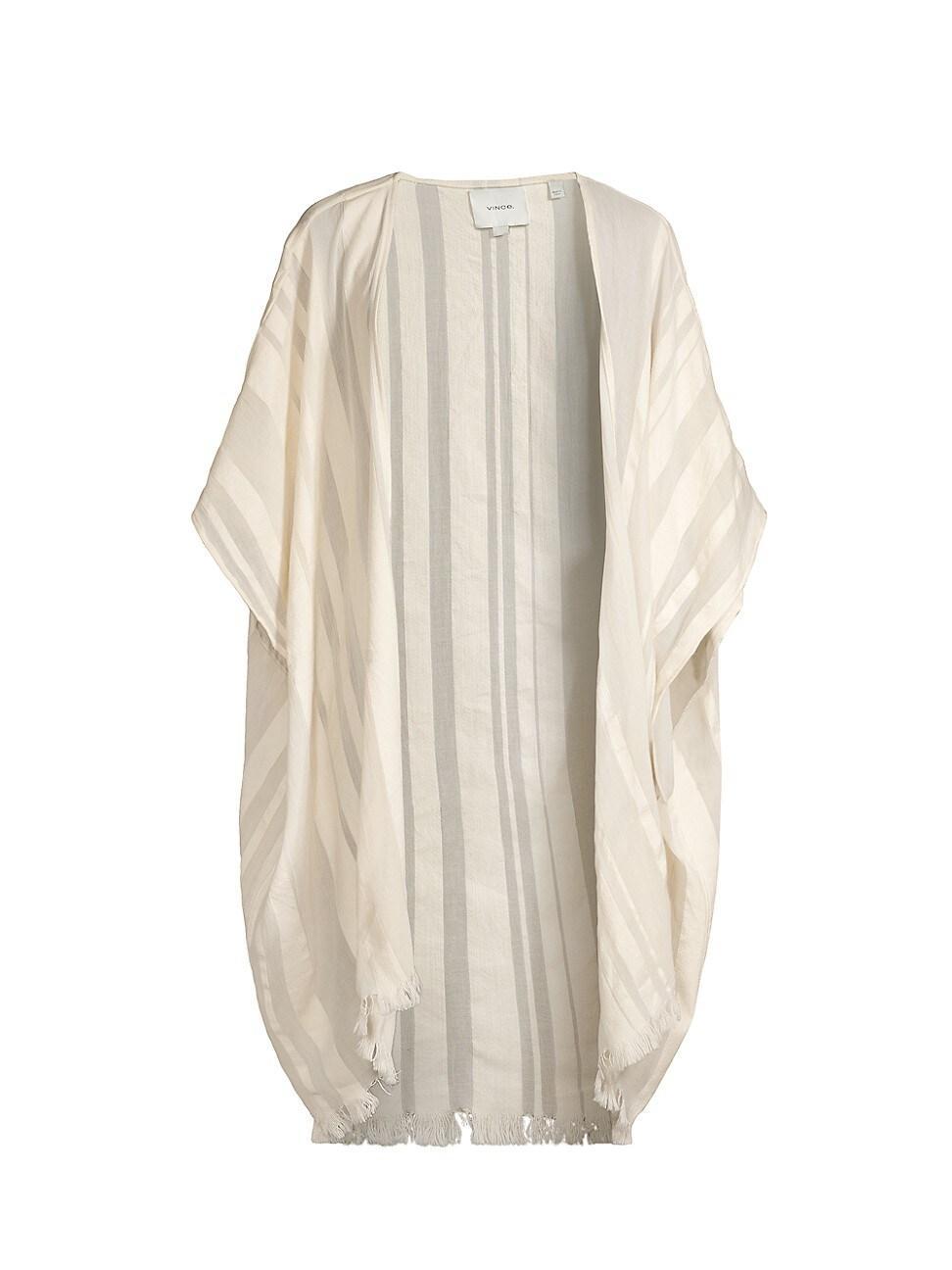 Womens Oversized Stripe Cotton Caftan Product Image