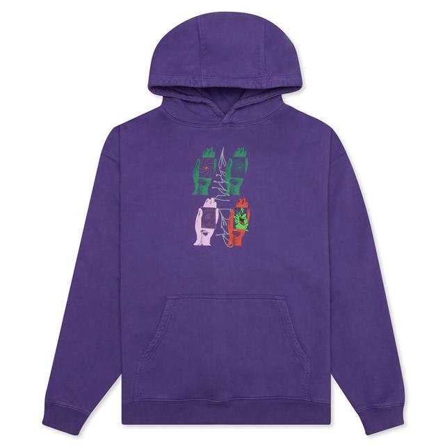 Throwing Hands Hooded Sweatshirt - Purple Male Product Image