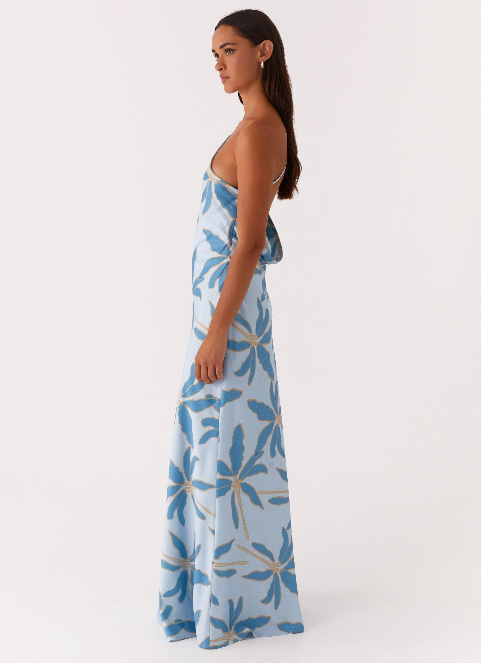 Drifting Apart Maxi Dress - Opulent Blue Product Image