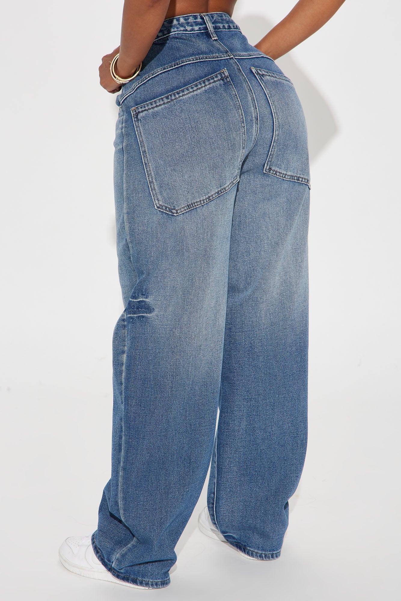 Got Something Going On Baggy Jeans - Medium Wash Product Image