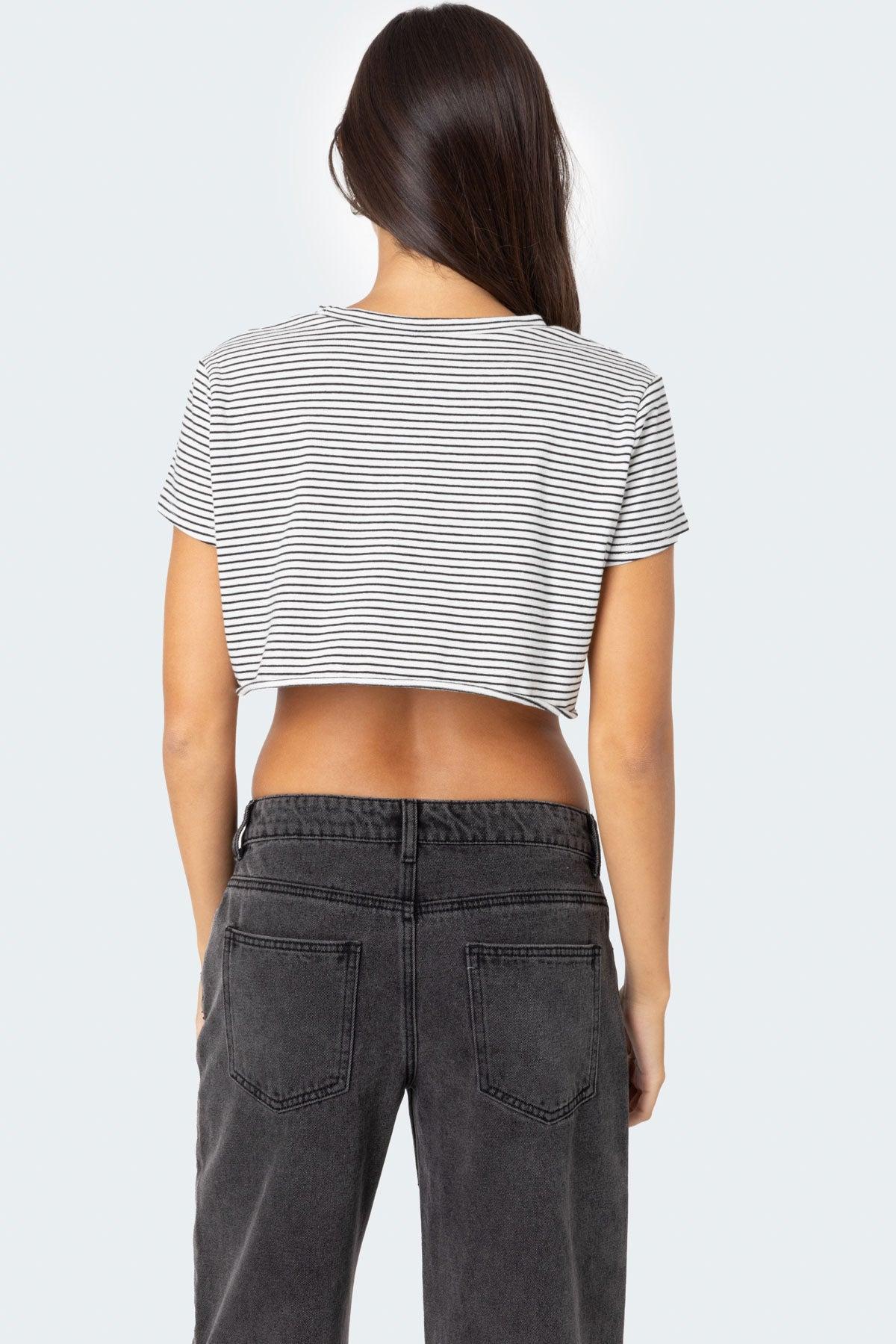 Stripey Cropped T Shirt product image