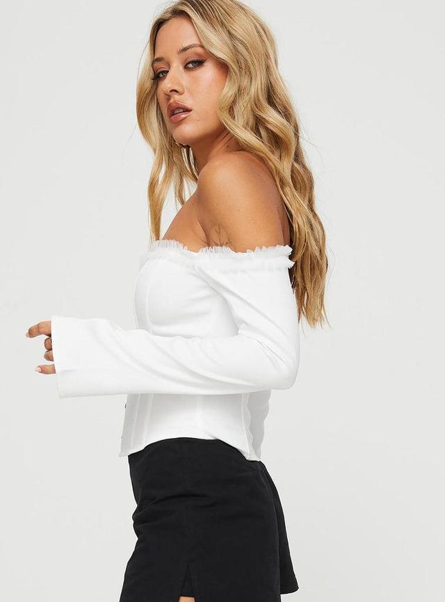 Avaah Off The Shoulder Top White Product Image