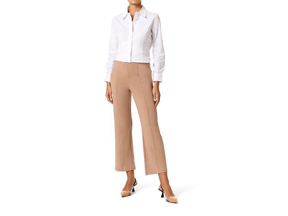 HUE Pontease Cropped Flare Pants (Natural) Women's Casual Pants Product Image