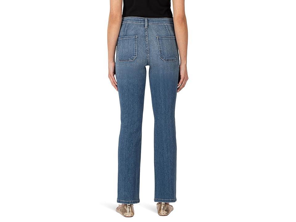 KUT from the Kloth Kelsey High-Rise Ankle Flare-Frt Bck Patch Pockets (Inspiration) Women's Jeans Product Image