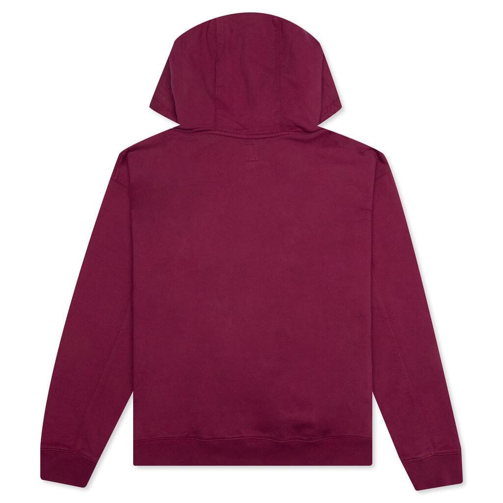 Collegiate Zip Up Hoodie - Maroon Male Product Image