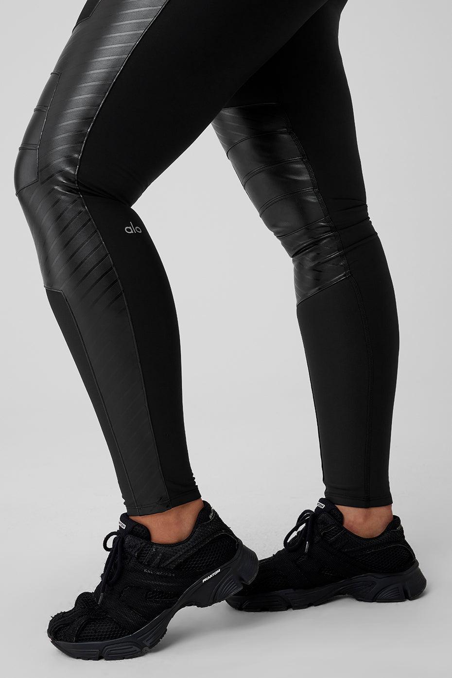 Airlift Winter Warm High-Waist Supermoto Legging - Black Female Product Image