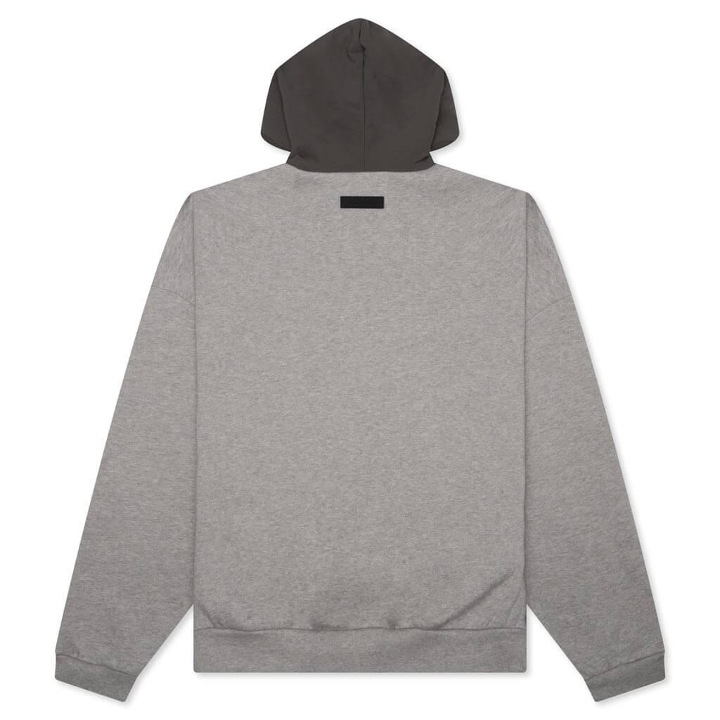 Nylon Fleece Hoodie - Dark Heather Oatmeal/Ink Male Product Image