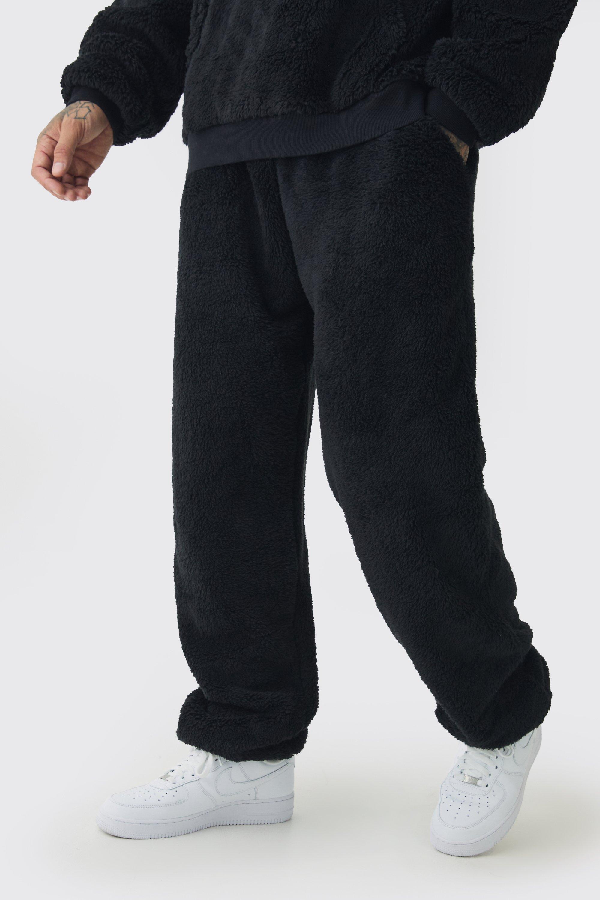 Tall Borg Oversized Sweatpants | boohooMAN USA product image