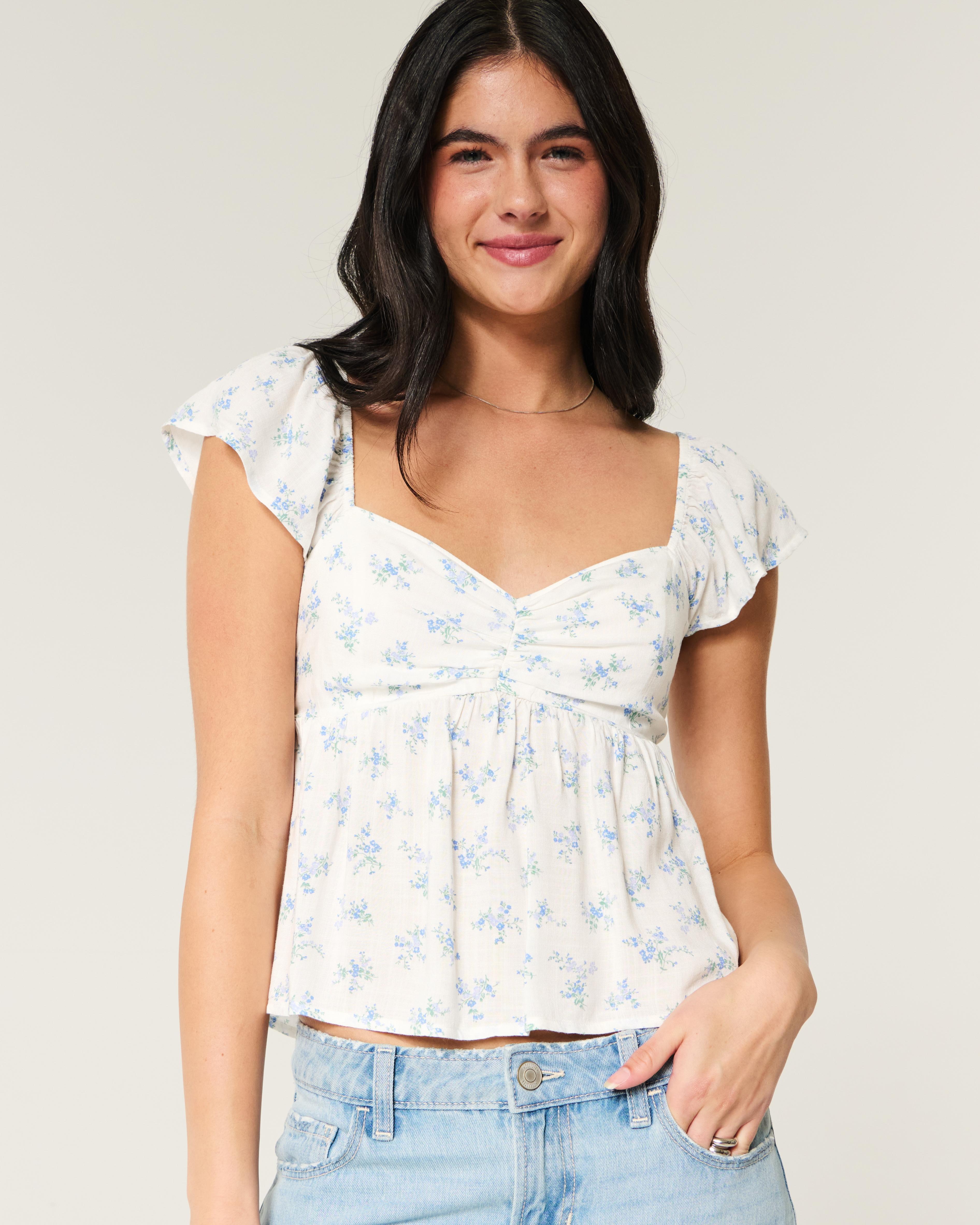 Easy Flutter Sleeve Babydoll Top Product Image