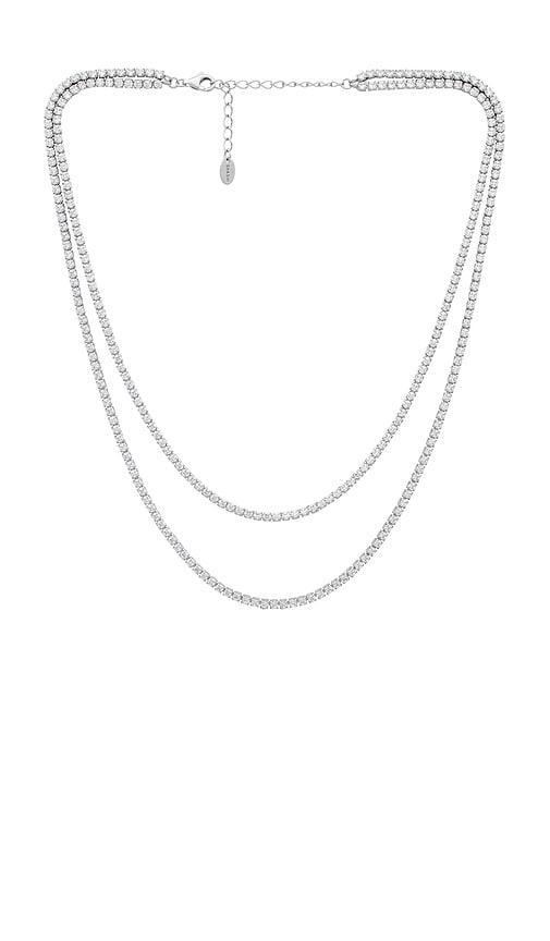 Diamond Tennis Layered Necklace Product Image