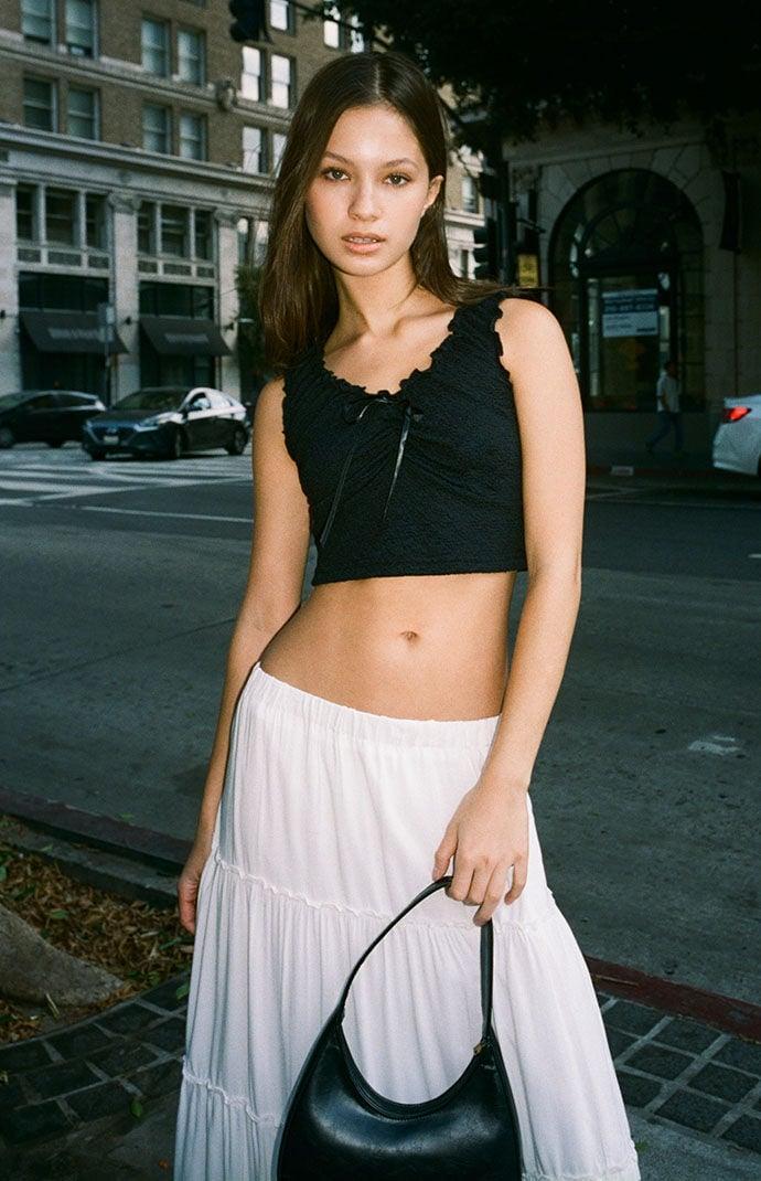 John Galt Womens Malena Crop Top Product Image