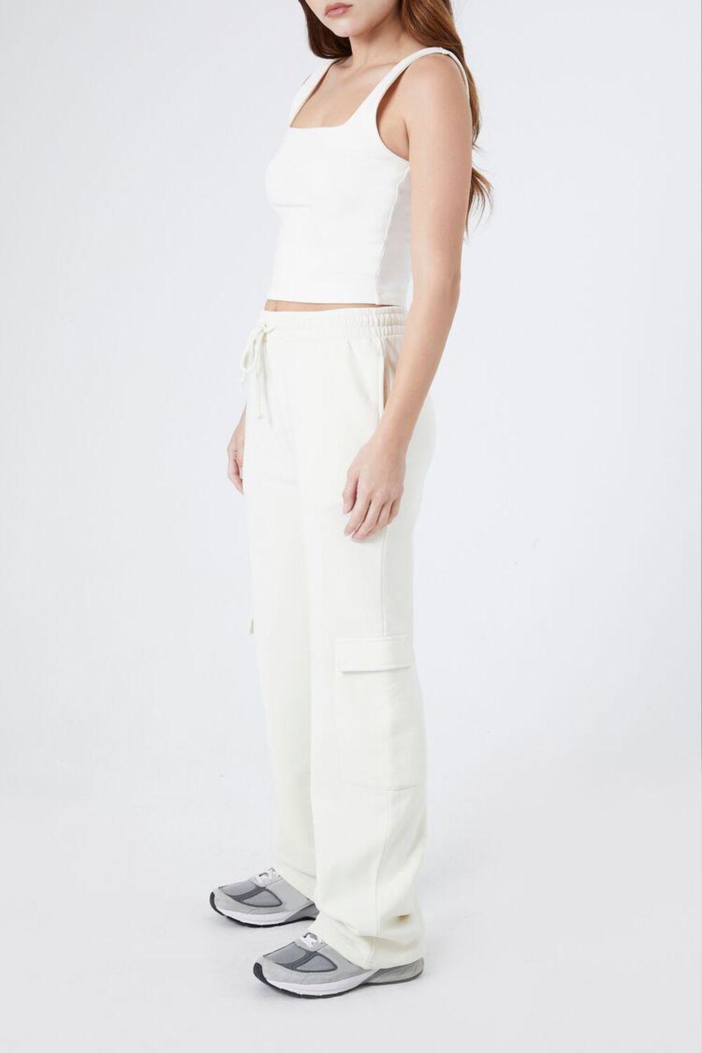 Fleece Drawstring Wide-Leg Pants | Forever 21 Product Image