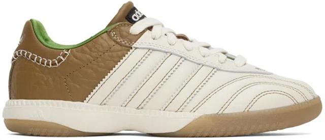 WALES BONNER Off-white & Brown Adidas Originals Edition Samba Millennium Sneakers In White/desert/green Product Image