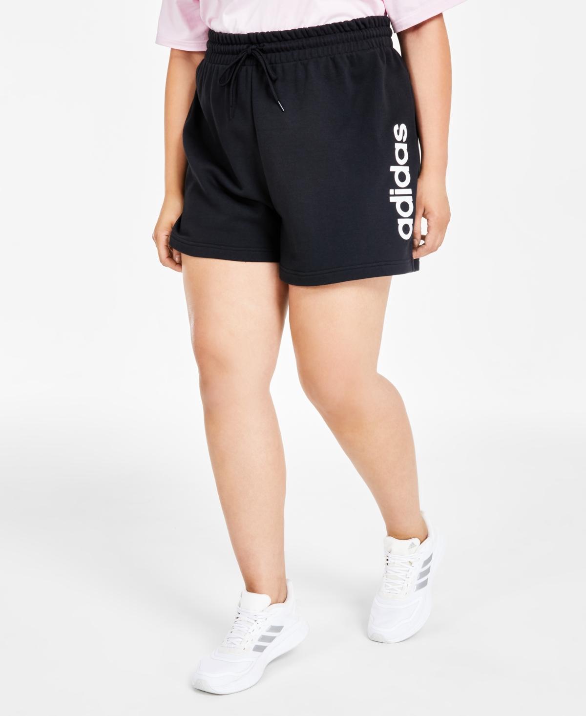 Plus Size adidas Essentials Linear French Terry Shorts, Womens Product Image