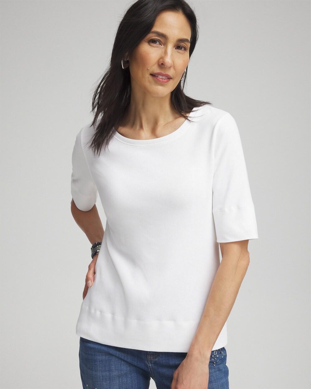 Jewel Neck Tee Product Image