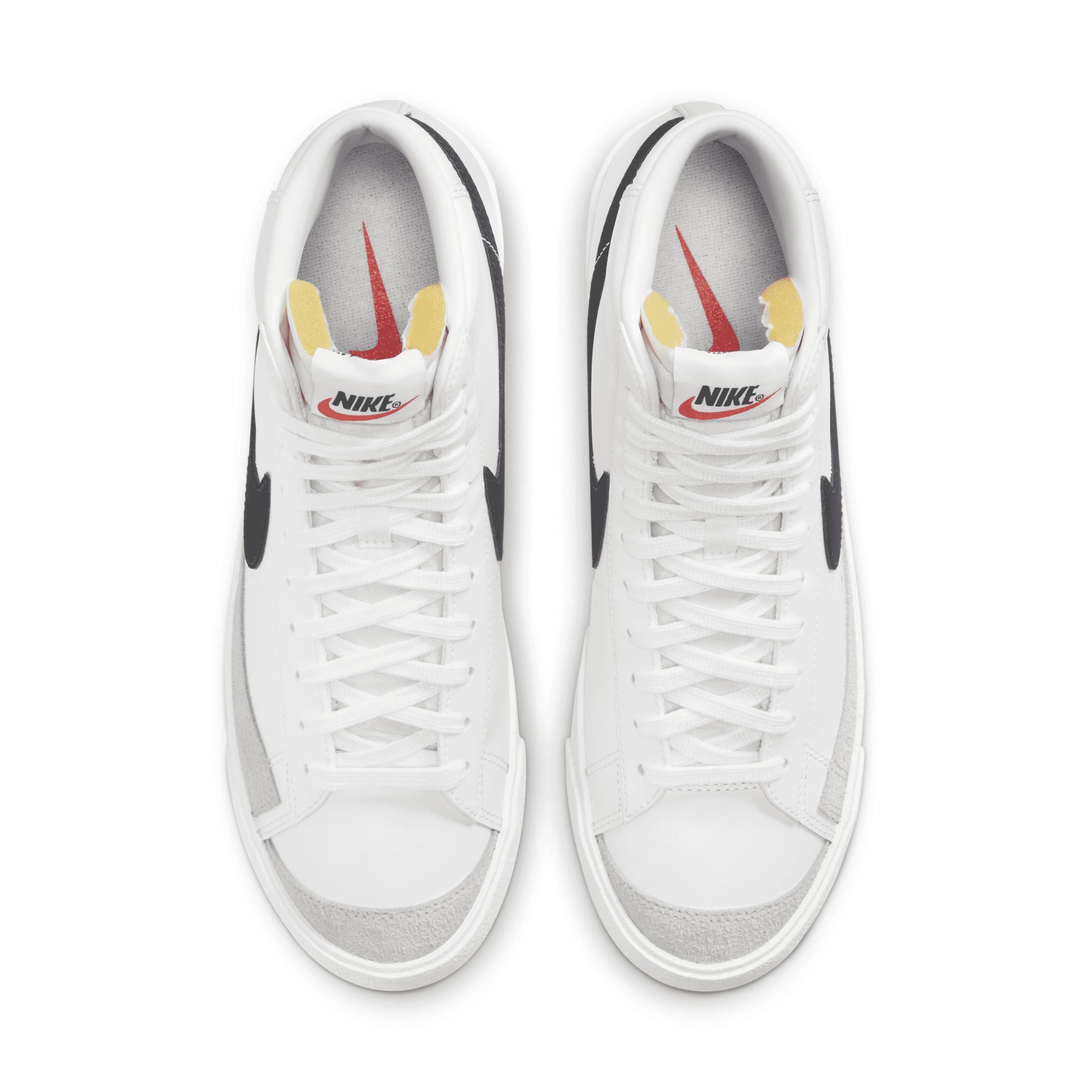 Nike Mens Nike Blazer High - Mens Shoes White/Black/White Product Image