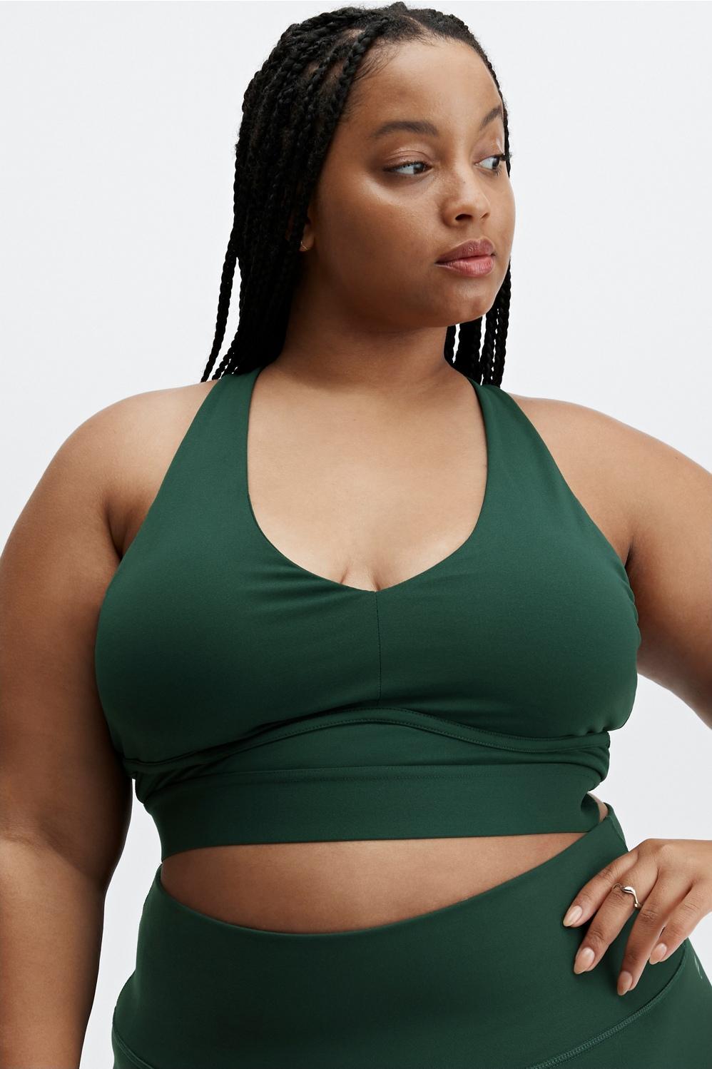 Fabletics All Day Every Day Bra Womens green plus Size 3X Product Image