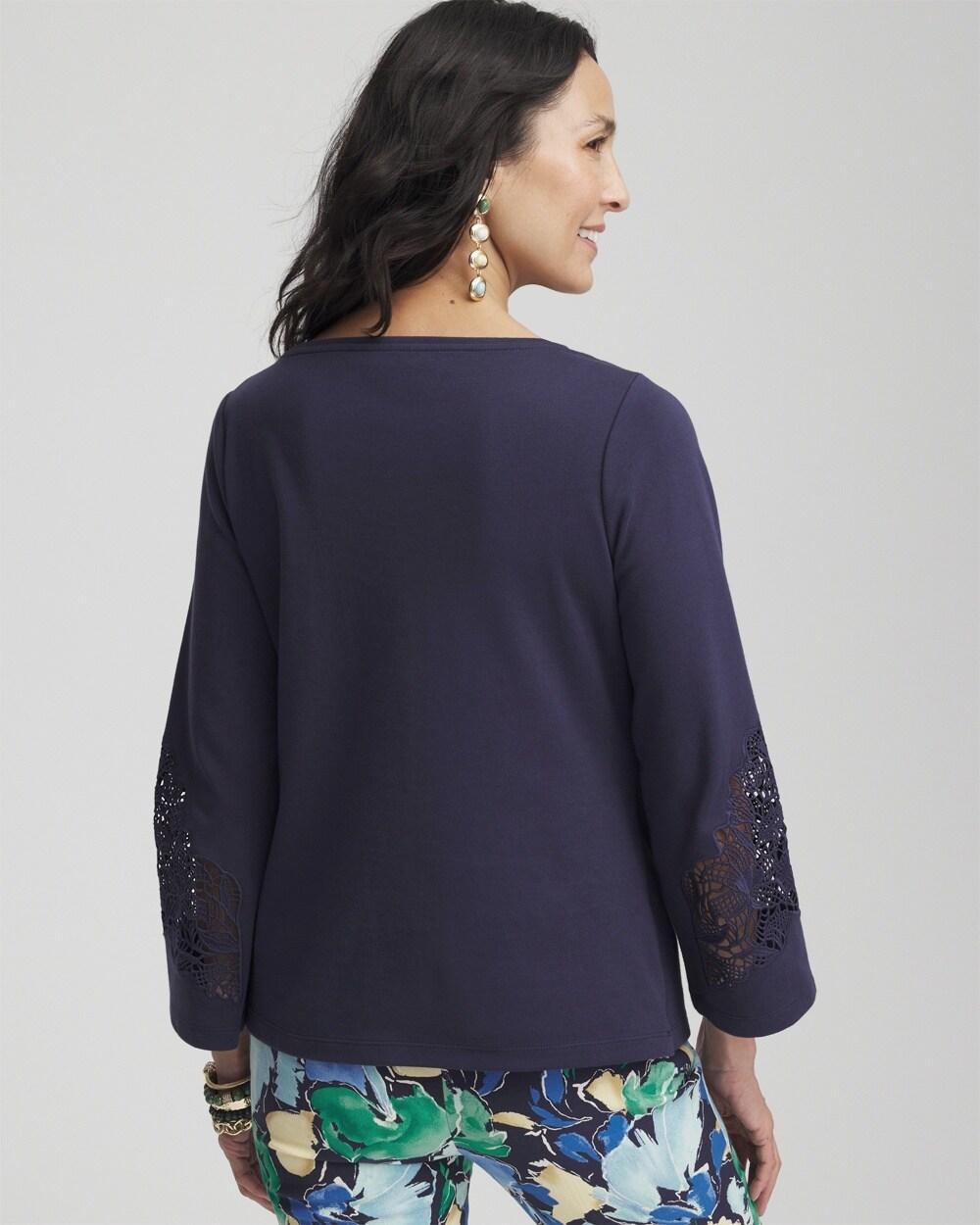 Lace Sleeved Top Product Image