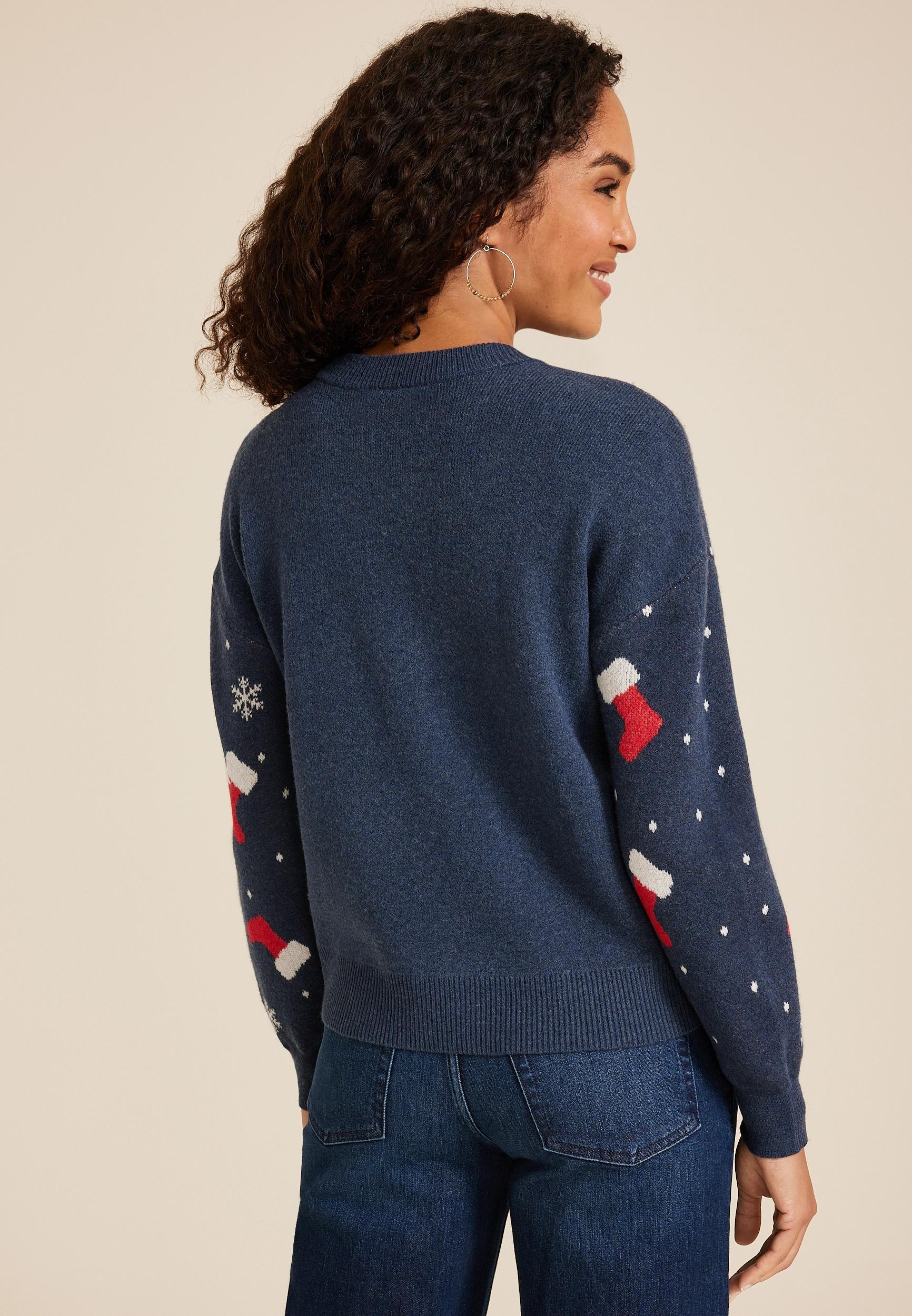 Christmas Stockings Crew Neck Sweater Product Image