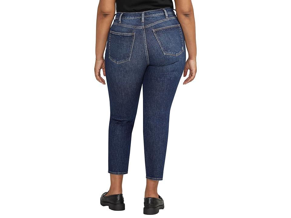 Silver Jeans Co. Plus Size Highly Desirable High-Rise Slim Straight Leg Jeans W28440RCS340 (Indigo) Women's Jeans Product Image