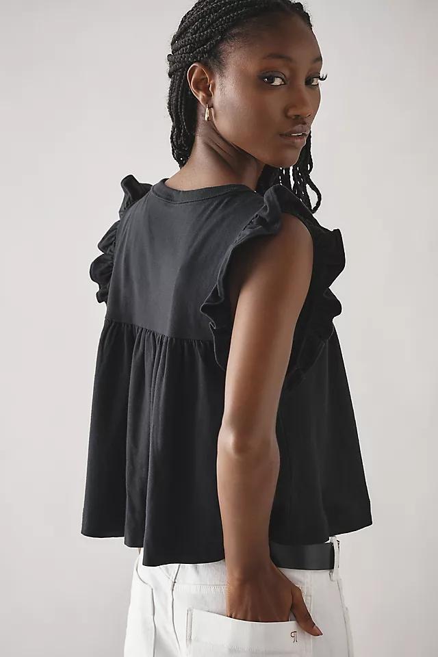 Maeve Sleeveless Ruffle Blouse Product Image