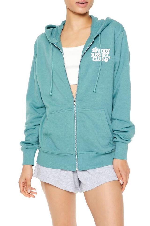 Body Resort Club Zip-Up Hoodie | Forever 21 Product Image