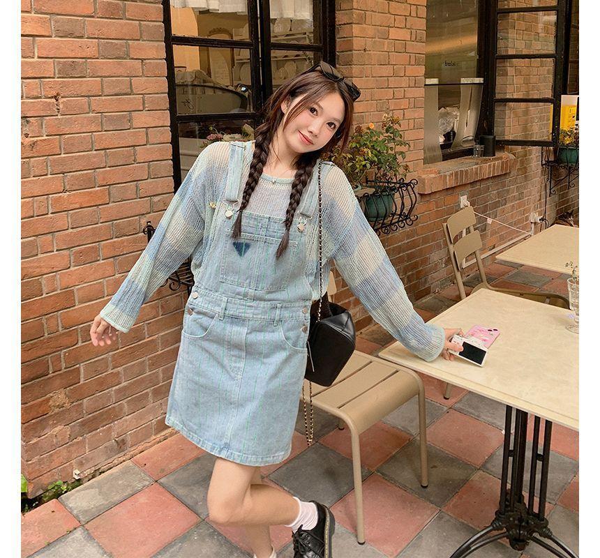 Sleeveless Denim Dress Product Image