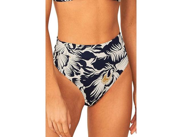 Maaji Delft Suzy Q Reversible High Waist Bikini Bottoms Product Image