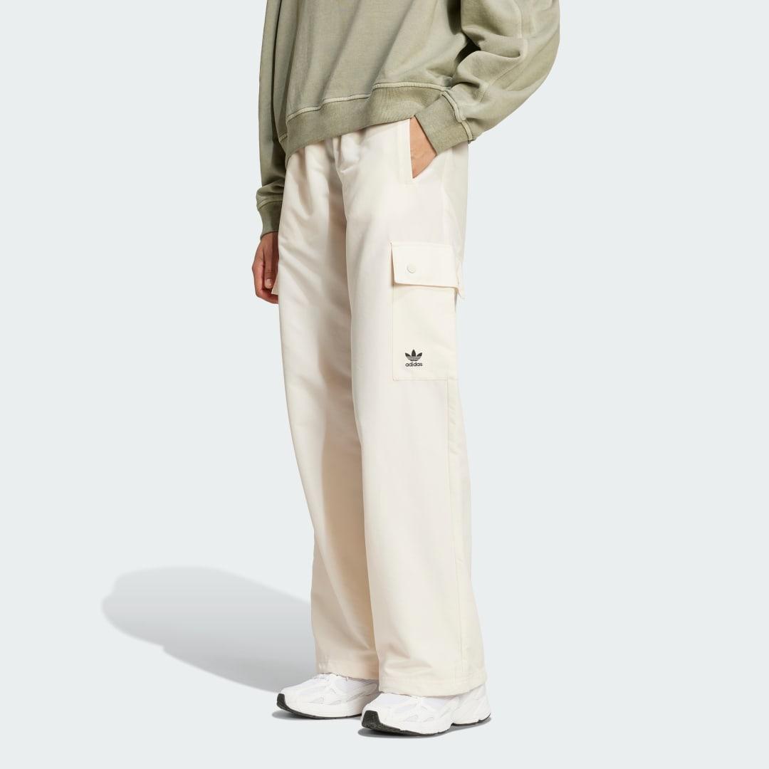 adidas Essentials Woven Cargo Pants Wonder White 2XS Womens Product Image